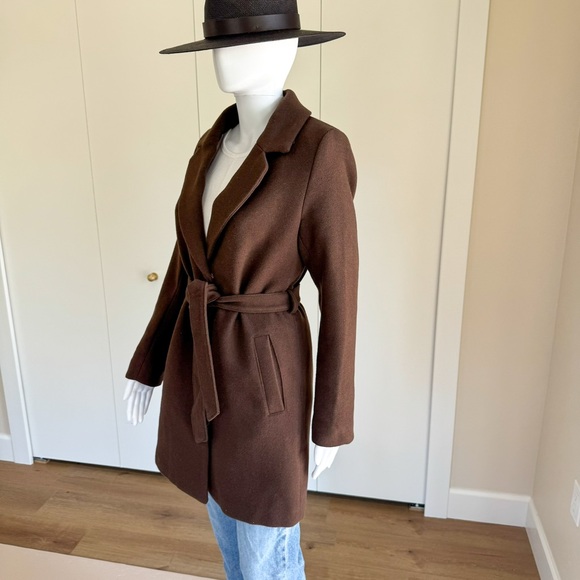 H&M Divided Brown Trench Coat with Belt - Picture 3 of 10